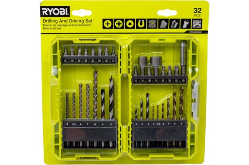 [RAK32DDMIX RYOBI 32PCS D+D KIT] 5132004425